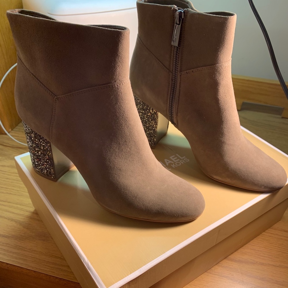 Cher Rhinestone Heels Ankle Boots